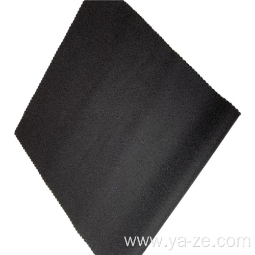 black woven woolen flannel fabric for suit cloth